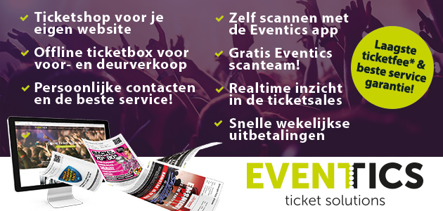 Eventics Ticket solutions met de Laagste ticketfee en met de beste service garantie